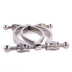 Stainless Steel Pussy Clamp|Side View|"clamp mechanism-side view adult toys direct"|