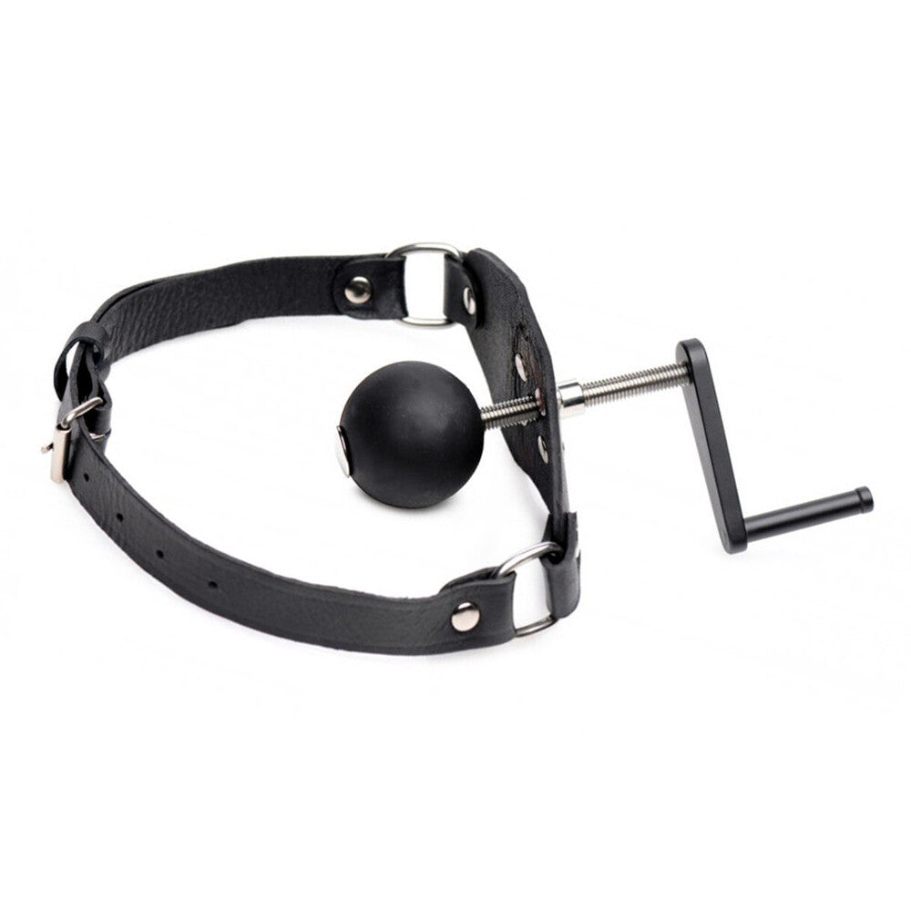 Killer Leather Mouth Gag|Front View|"leather gag-front view"|