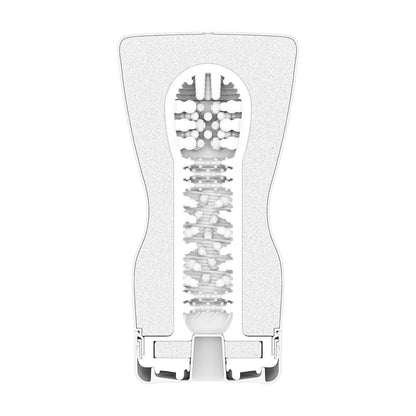 Tenga Soft Case Gentle Masturbator|Side View|"gentle detail - side view"