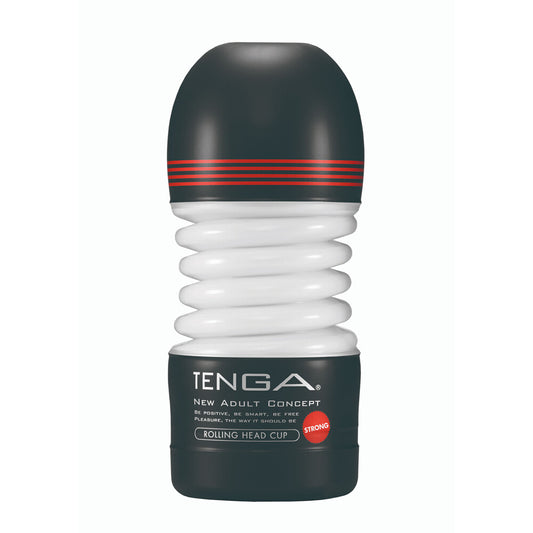Tenga Rolling Head Strong Masturbator|Front View|"rolling design - front view"