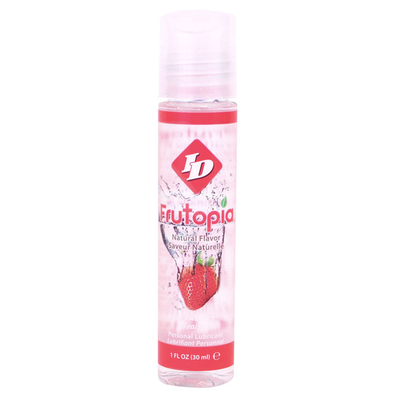 ID-Frutopia-Personal-Lubricant-Strawberry-1-oz|Front-View|"strawberry-personal-lubricant-front-view"