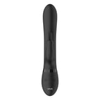Vive-Amoris-Black-Rabbit-Vibrator-With-Stimulating-Beads|Side View|"beaded design-side view"
