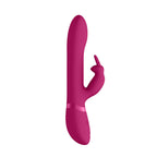 Vive-Amoris-Pink-Rabbit-Vibrator-With-Stimulating-Beads|Front View|"pink rabbit vibrator-front view"