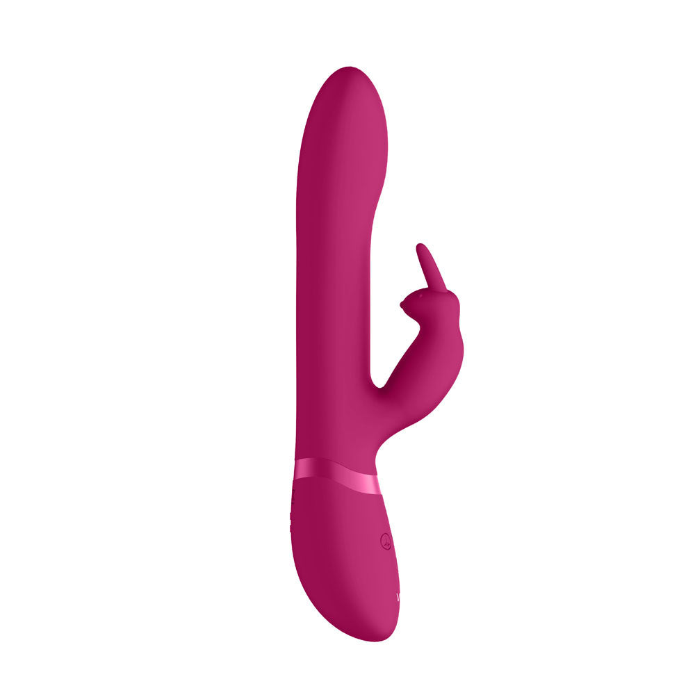 Vive-Amoris-Pink-Rabbit-Vibrator-With-Stimulating-Beads|Front View|"pink rabbit vibrator-front view"