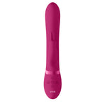Vive-Amoris-Pink-Rabbit-Vibrator-With-Stimulating-Beads|Side View|"beaded design-side view"