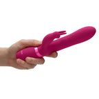 Vive-Amoris-Pink-Rabbit-Vibrator-With-Stimulating-Beads|Detail View|"control features-detail view"