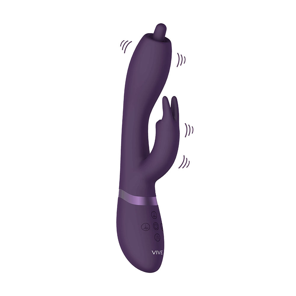 Vive-Nilo-Purple-Pinpoint-Rotating-G-Spot-Rabbit|Detail View|"control features-detail view"