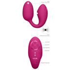 Vive-Aika-Pulse-Wave-And-Vibrating-Love-Egg-Pink|Side View|"pulse wave design-side view"