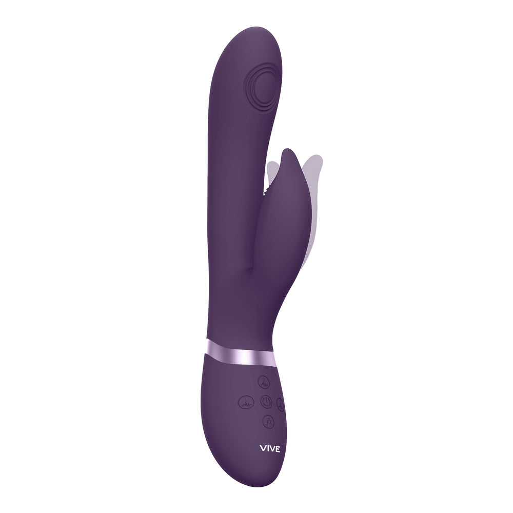 Vive Aimi Pulse Wave And Vibrate G Spot Vibrator Purple|Detail View|"Wave motion controls - detail view"