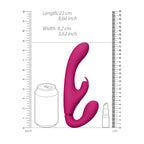 Vive Suki Triple Action Strapless Strap On Vibrator Pink|Detail View|"Multi-function controls - detail view"