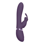 Vive Taka Triple Action Automatic Inflatable Vibrator Purple|Front View|"Purple triple action vibrator - front view"