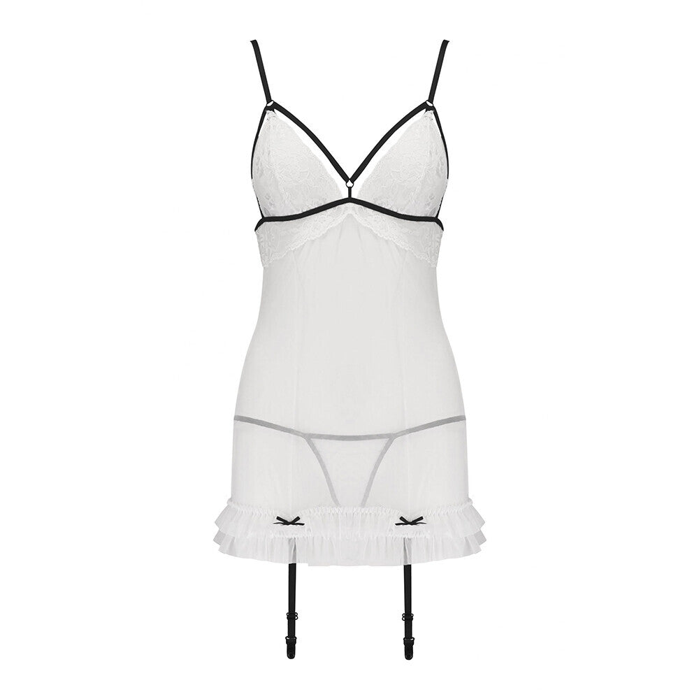 Passion Orihime Chemise|Back View|"elegant chemise nightwear - back view"