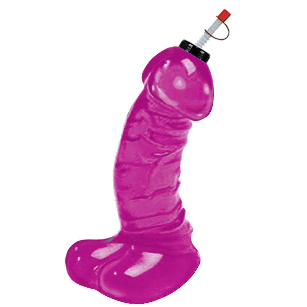 Dicky Chug Big Gulp Purple 16 Ounce Sports Bottle|Front View|"purple sports bottle - front view"