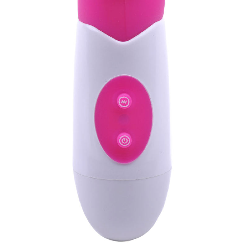 Silicone-Dual-Motors-GSpot-Vibrator-Pink|Detail View|"control features-detail view"