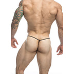 Justin and Simon Classic GString Red|Side View|"string features-side view"|