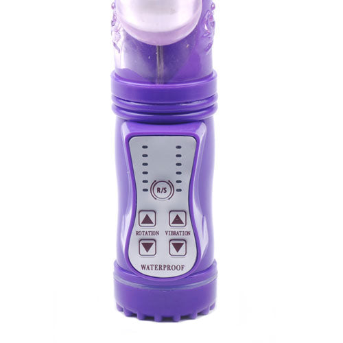Rabbit-Vibrator-With-Thrusting-Motion-Purple|Detail View|"control features-detail view"