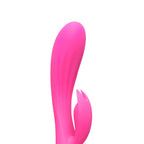 Silicone-Rabbit-Vibrator|Side View|"dual stimulation design-side view"