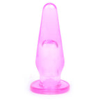 Mini Butt Plug With Finger Hole Pink|Front View|"pink finger hole plug-front view"|