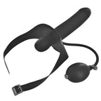 Master Series Inflatable Gag With Dildo|Side View|"dildo details-side view"|