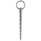 Master Series Mortal Coil Urethral Sound|Front View|"premium coiled urethral sound steel-front view adult toys direct"|