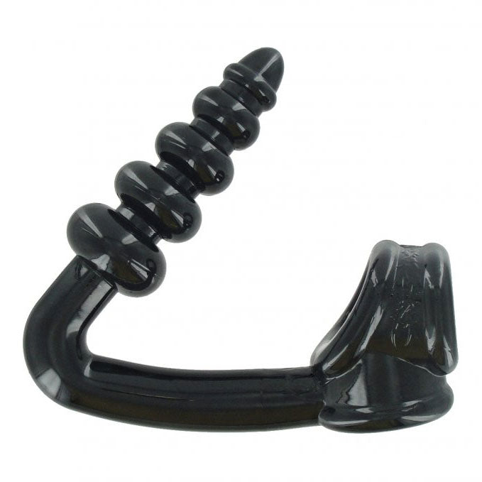 Master-Series-The-Tower-Cock-Ring-Erection-Enhancer-And-Butt-Plug|Side View|"ergonomic design-side view"