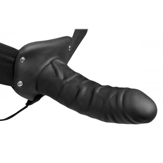 Size Matters Erection Assist Hollow Dildo Strap On|Front View|"hollow design - front view"