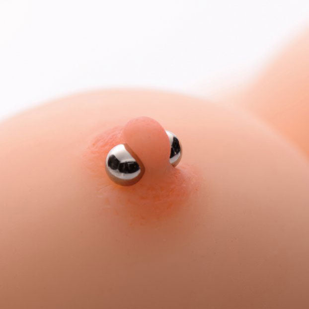 Master Series Magnus Mighty Magnetic Nipple Orbs|Detail View|"magnetic features-detail view"|