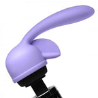 XR Wand Essentials Fluttering Kiss Dual Stimlation Attachment | Angle | "flutter design features - angle view"