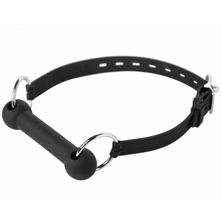 Master Series Mr. Ed Lockable Silicone Horse Bit Gag|Front View|"horse bit-front view"|