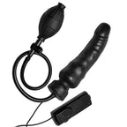 Master Series Ravage Vibrating Inflatable Dildo|Front View|"inflatable design - front view"