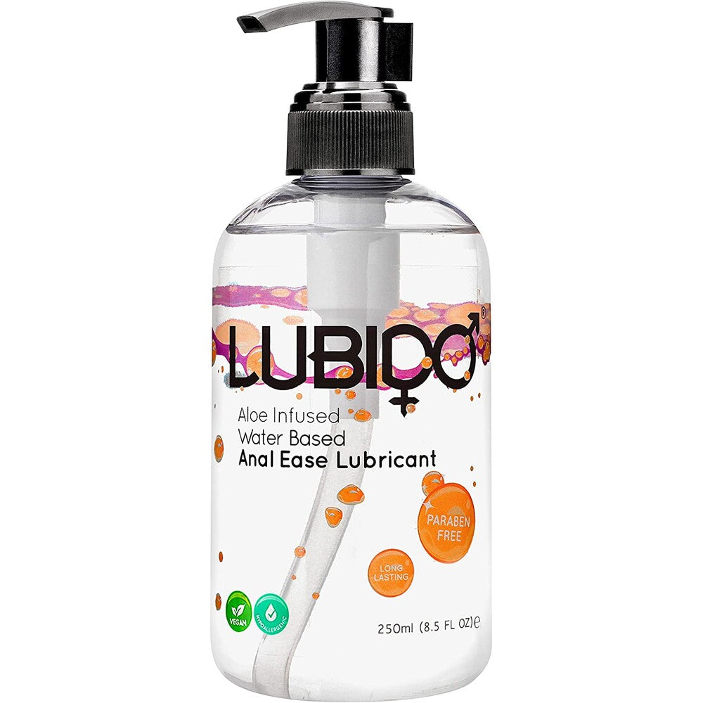 Lubido ANAL 250ml Paraben Free Water Based Lubricant|Front View|"anal paraben free-front view adult toys direct"|