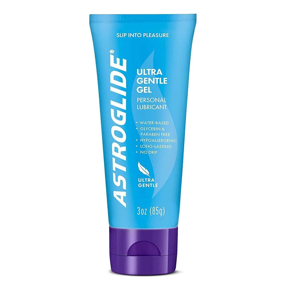 Astroglide Ultra Gentle Gel Lubricant 3oz|Front View|"gentle gel-front view adult toys direct"|