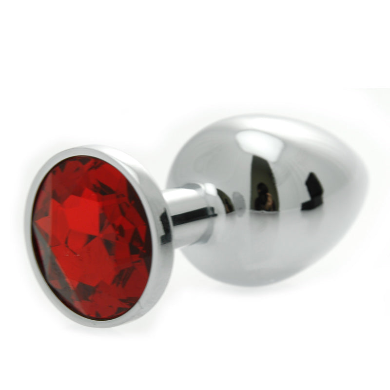 Jewel Butt Plug|Front View|"jeweled anal plug-front view"|
