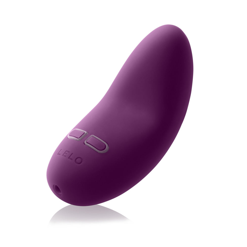 Lelo Lily 2 Rechargeable Clitoral Vibrator Plum|Front View|"Plum lily vibrator - front view"