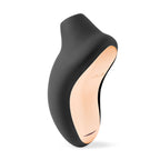 Lelo Sona USB Rechargeable Clitoral Stimulator Black|Front View|"Black sona stimulator - front view"