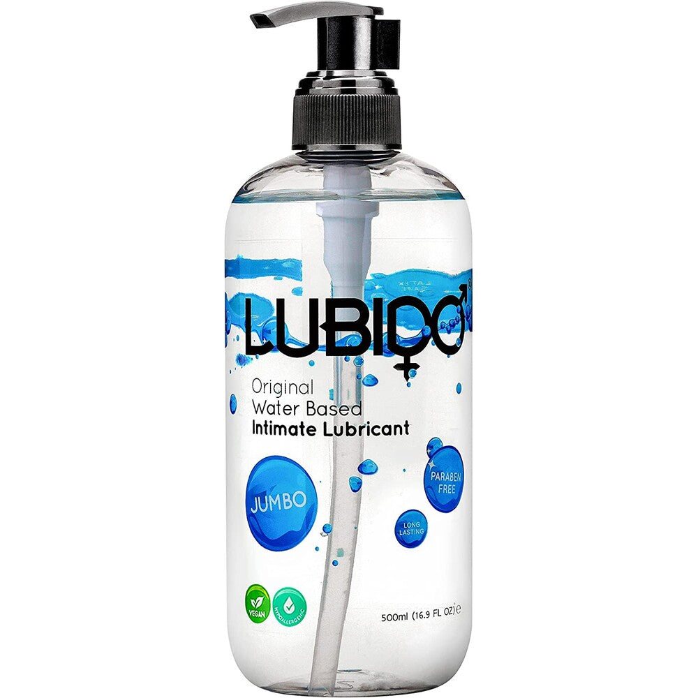 Lubido 500ml Paraben Free Water Based Lubricant|Front View|"paraben free-front view adult toys direct"|