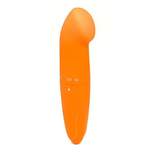 Loving-Joy-Mini-G-Spot-Vibrator-Orange|Front|"compact orange g-spot vibrator - front view"