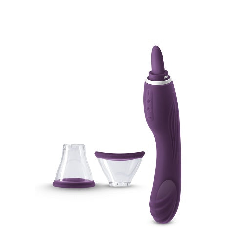 Inya Triple Delight Purple | Front View | "purple triple stimulator - front view"