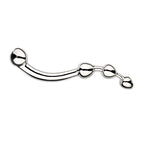Njoy-Fun-Wand-Stainless-Steel-Dildo|Side View|"ergonomic design-side view"