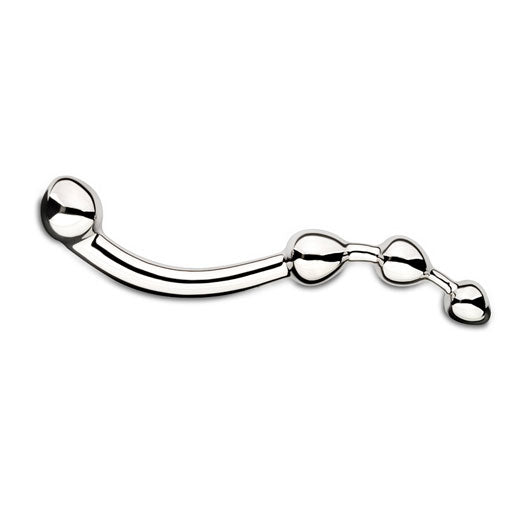 Njoy-Fun-Wand-Stainless-Steel-Dildo|Side View|"ergonomic design-side view"