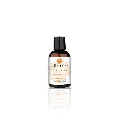Sliquid Organics Sensations Stimulating Lubricant-125ml | Front View | Warming sensation gel