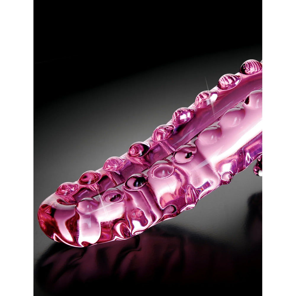 Icicles No. 24 Glass Dildo|Side View|"glass dildo - side view"