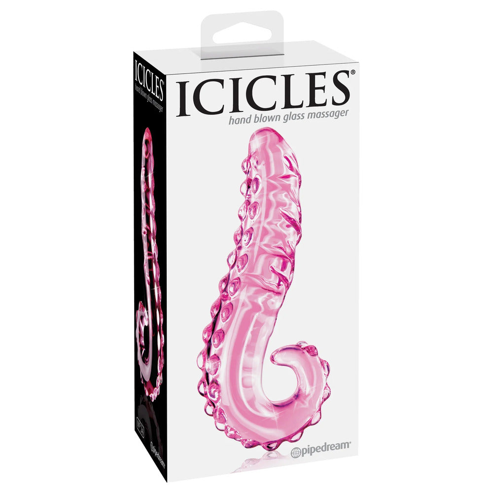 Icicles No. 24 Glass Dildo|Detail View|"glass dildo - detail view"