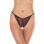 Red And Black Tanga Open Brief|Front View|"tanga brief-front view"|