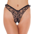 Brasilian Open Crotch GString|Front View|"brasilian string-front view"|