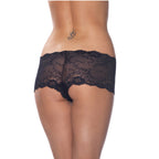 Black Lace Hotpants|Side View|"hotpants design-side view"|
