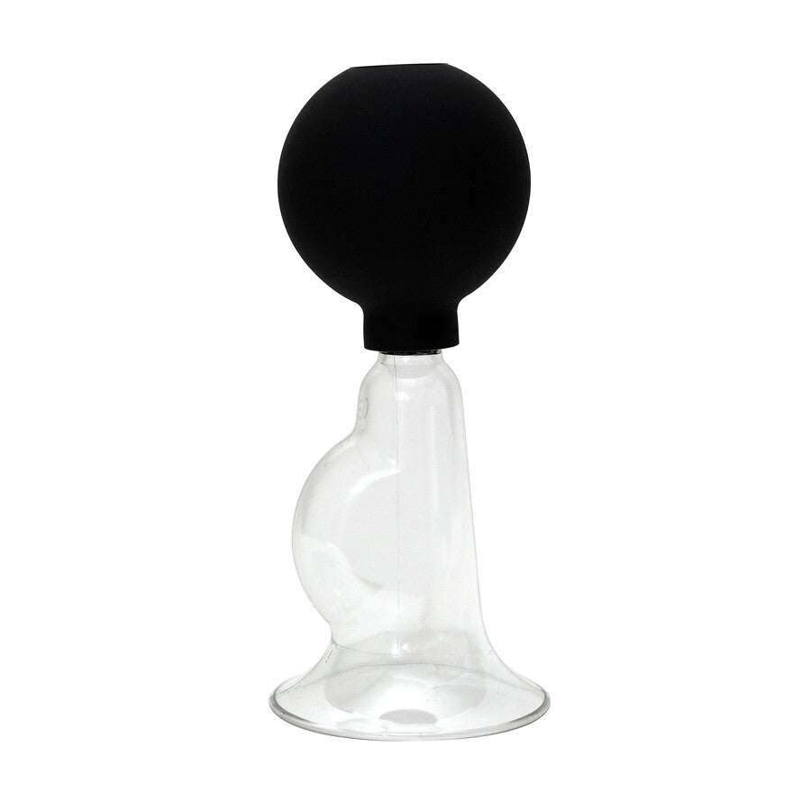 Glass-Nipple-Pump-Large|Front View|"large glass enhancement pump-front view"
