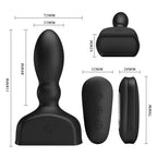 Mr-Play-Inflatable-Anal-Plug|Side View|"ergonomic inflation design-side view"