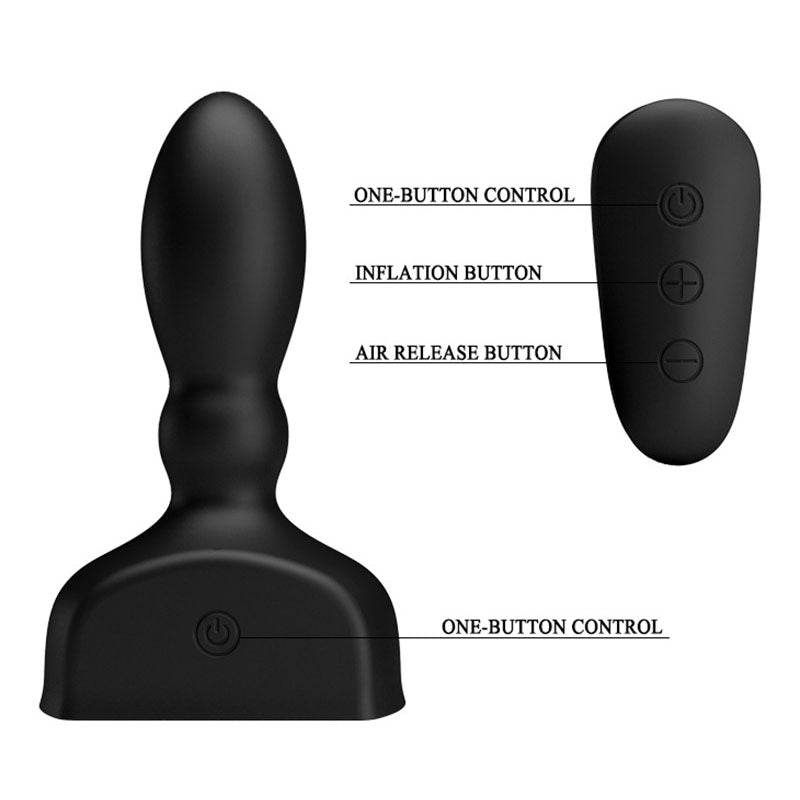 Mr-Play-Inflatable-Anal-Plug|Detail View|"control mechanism interface-detail view"