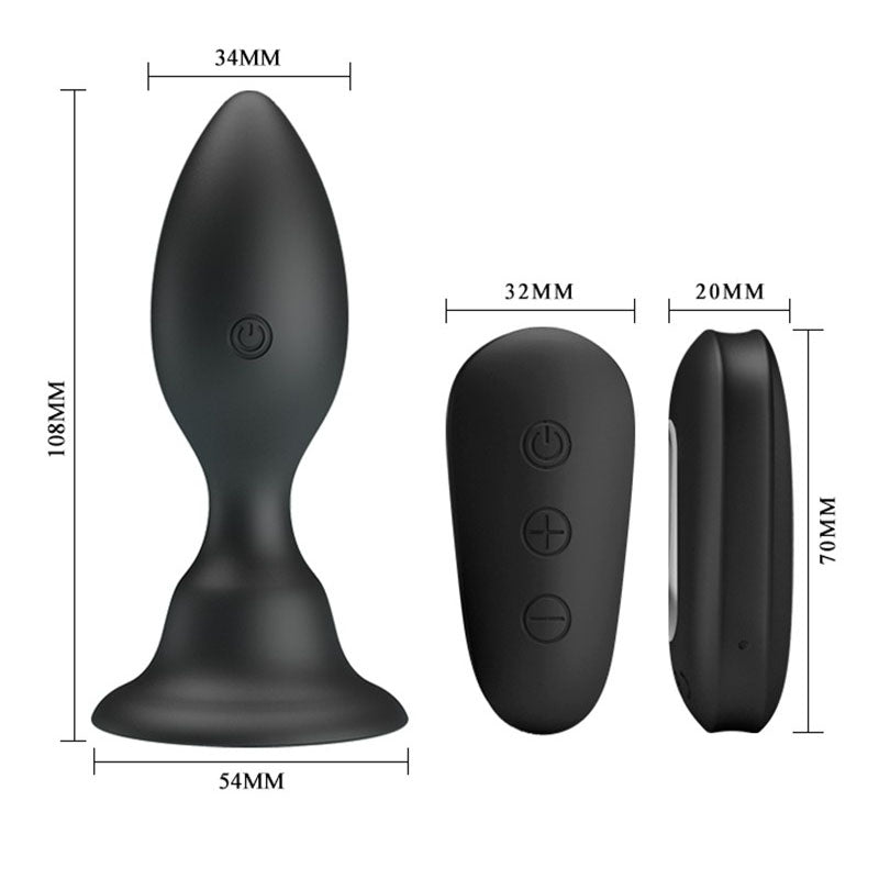 Mr-Play-Vibrating-Anal-Plug|Detail View|"control system-detail view"